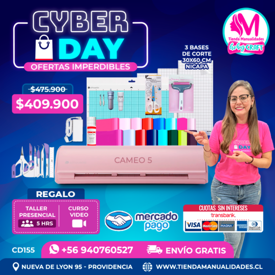 CD155 Kit Silhouette Cameo 5 - Envío gratis
