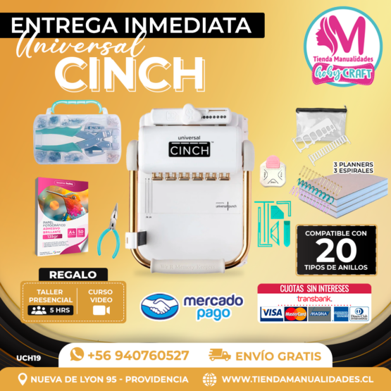 UCH19 Encuadernadora Universal Cinch -  Entrega Inmediata