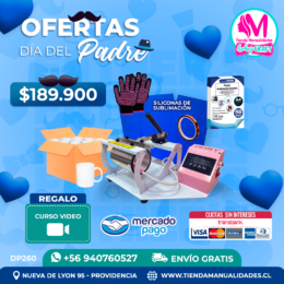 DP260 Kit Estampadora de tazas HobyPress - Envío gratis