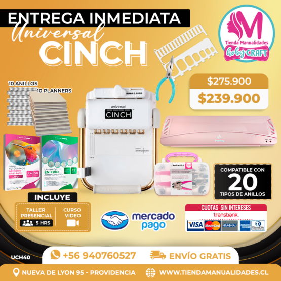UCH40 Encuadernadora Universal Cinch - Entrega Inmediata