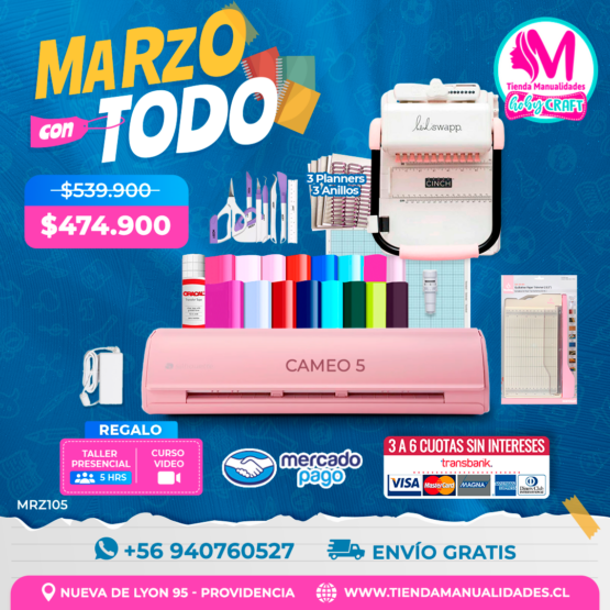 MRZ105 Kit Cameo 5 + Cinch rosa - Envío gratis