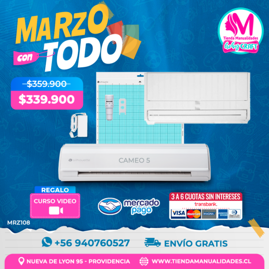 MRZ108 Kit Silhouette Cameo 5 - Envío gratis