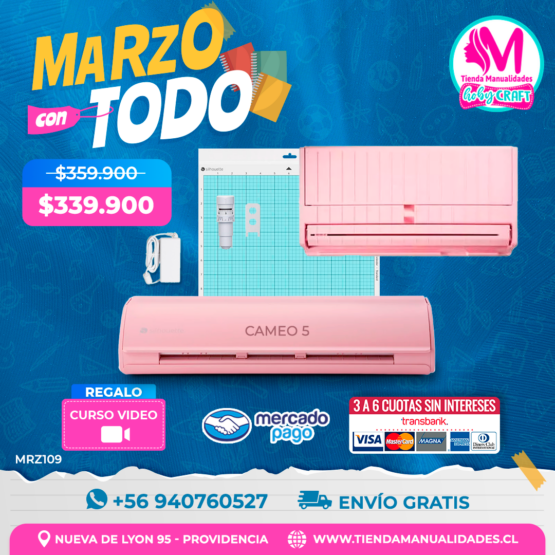 MRZ109 Kit Silhouette Cameo 5 - Envío gratis