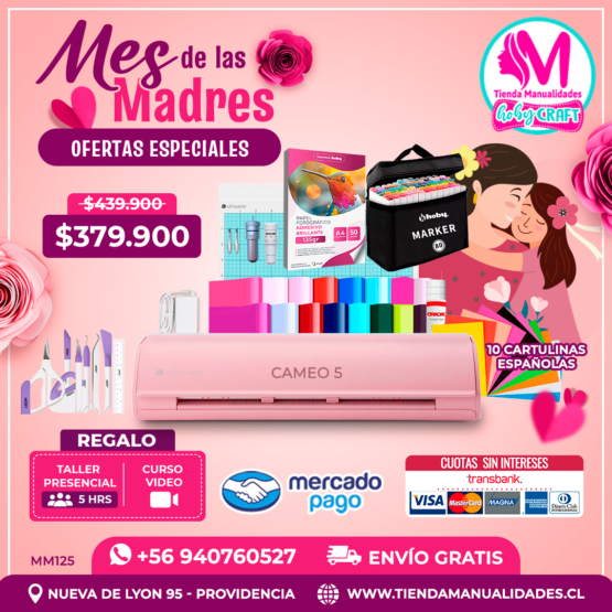 MM125 Kit Silhouette Cameo 5 - Envío gratis