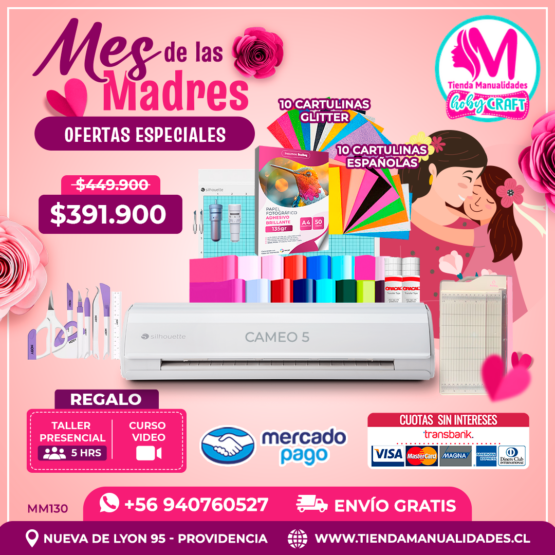 MM130 Kit Silhouette Cameo 5 - Envío gratis