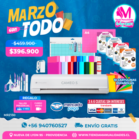 MRZ130 Kit Silhouette Cameo 5 - Envío gratis