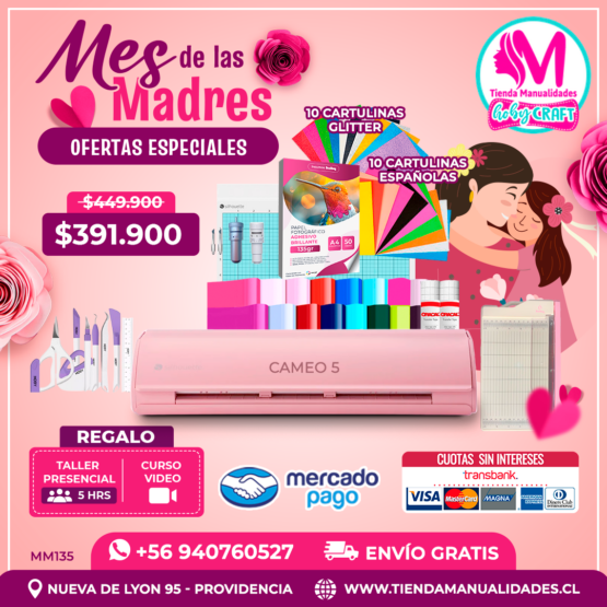 MM135 Kit Silhouette Cameo 5 - Envío gratis