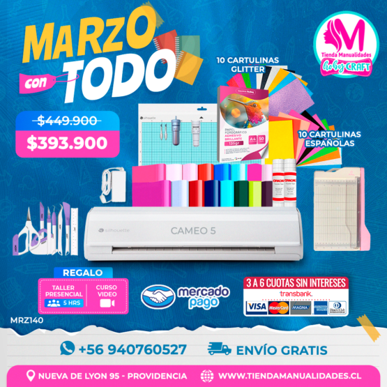 MRZ140 Kit Silhouette Cameo 5 - Envío gratis