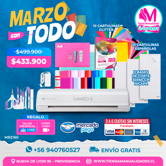 MRZ160 Kit Silhouette Cameo 5 - Envío gratis