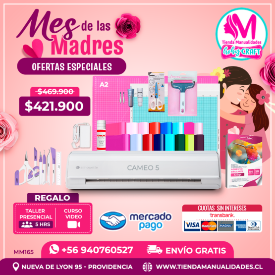 MM165 Kit Silhouette Cameo 5 - Envío gratis