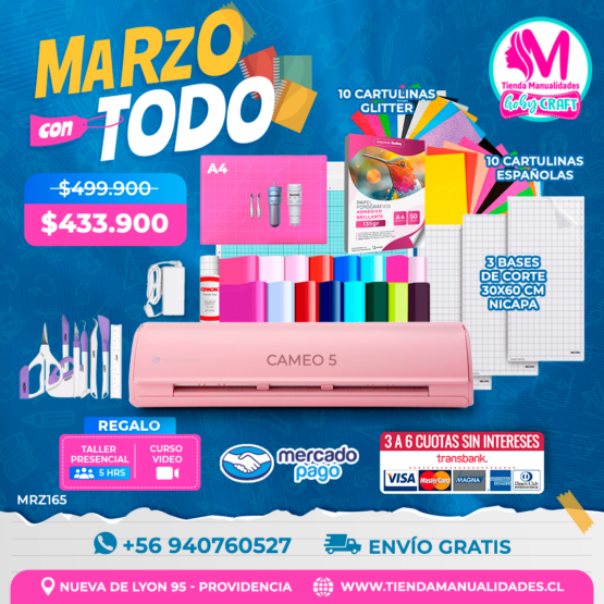 MRZ165 Kit Silhouette Cameo 5 - Envío gratis