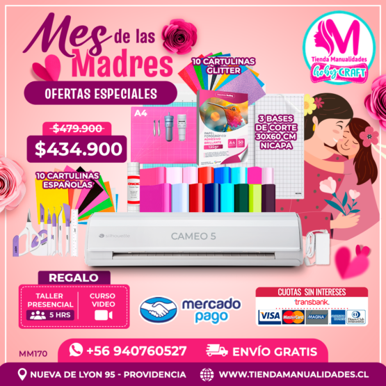 MM170 Kit Silhouette Cameo 5 - Envío gratis