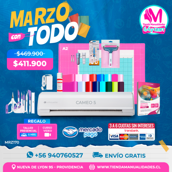 MRZ170 Kit Silhouette Cameo 5 - Envío gratis