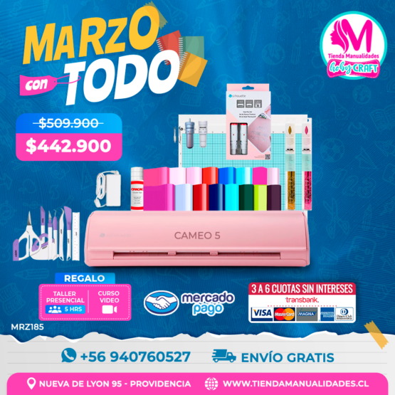 MRZ185 Kit Silhouette Cameo 5 - Envío gratis