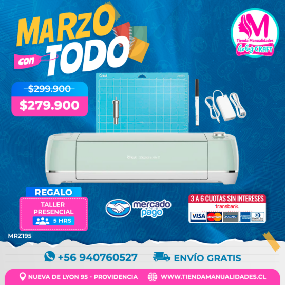 MRZ195 Kit Cricut Explore - Envío gratis