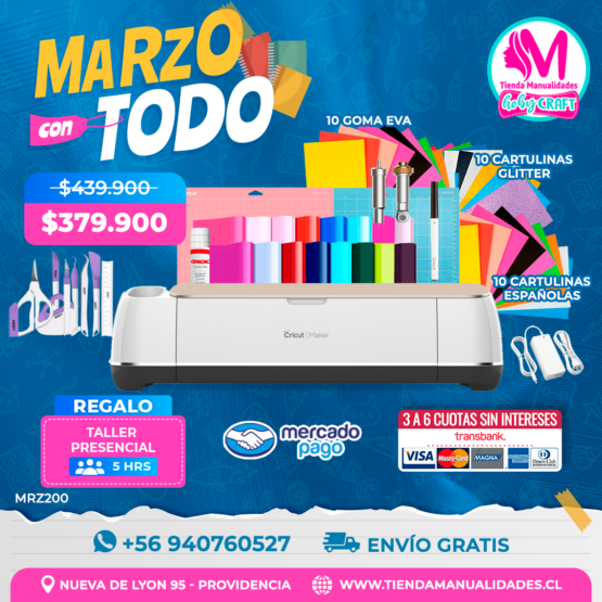 MRZ200 Kit Cricut Maker - Envío gratis