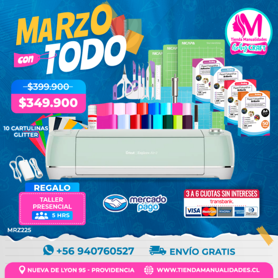 MRZ225 Kit Cricut Explore - Envío gratis