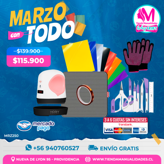 MRZ250 Kit Mini estampadora Hoby - Envío gratis