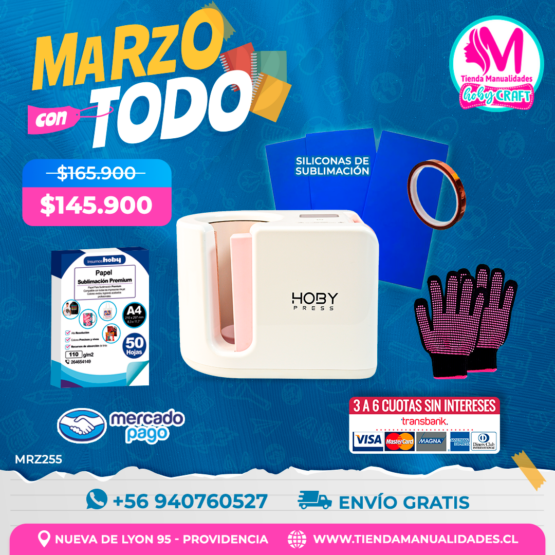 MRZ255 Kit Estampadora de tazas MugPress - Envío gratis