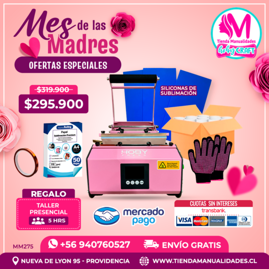 MM275 Kit Estampadora de tazones doble HobyPress - Envío gratis