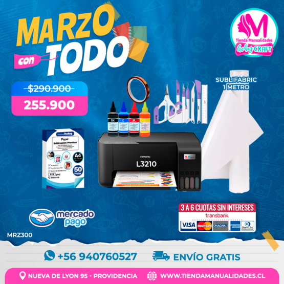 MRZ300 Kit para sublimación Impresora L3210 - Envío gratis