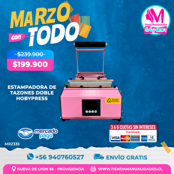 MRZ335 Estampadora doble de tazones - Envío gratis