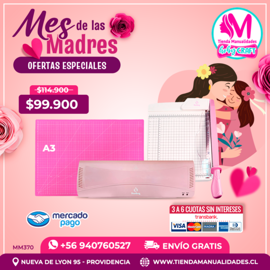 MM370 Kit de Laminadora Hoby A3 + Guillotina Hoby 30x30cm - Envío gratis