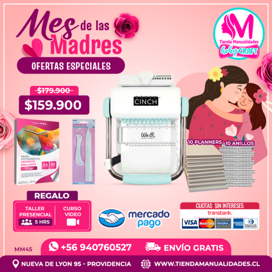 MM45 Kit encuadernadora Cinch verde - Envío gratis