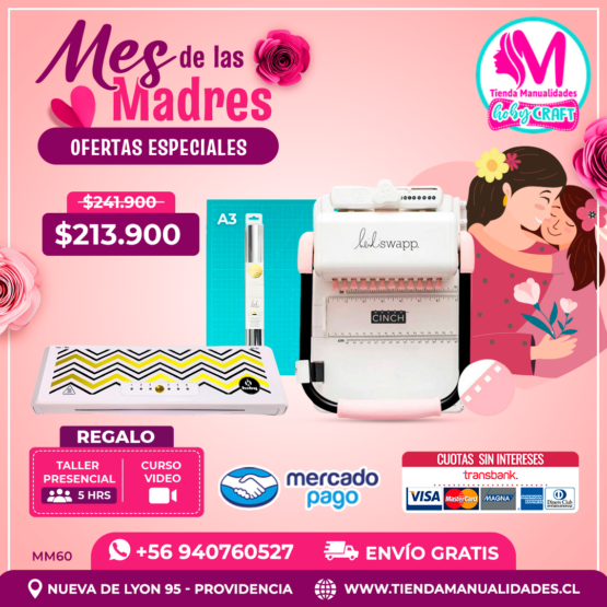 MM60 Kit encuadernadora Cinch rosa - Envío gratis