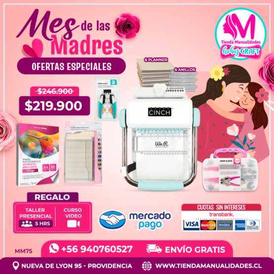 MM75 Kit encuadernadora Cinch verde - Envío gratis