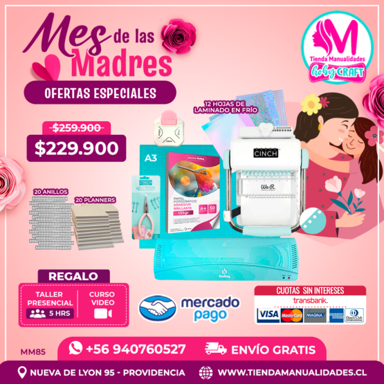 MM85 Kit encuadernadora Cinch verde - Envío gratis