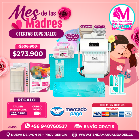 MM95 Kit encuadernadora Cinch verde - Envío gratis