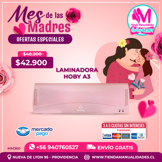 MM360 Laminadora Hoby A3 - Envío gratis