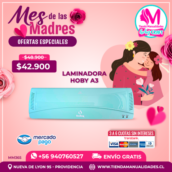 MM365 Laminadora Hoby A3 - Envío gratis