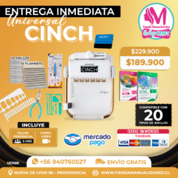 UCH20 Encuadernadora Universal Cinch - Entrega Inmediata