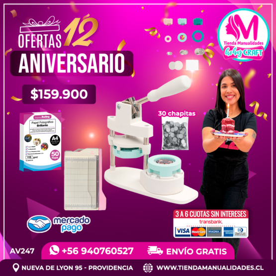 AV247 Kit Button Press - Envío gratis