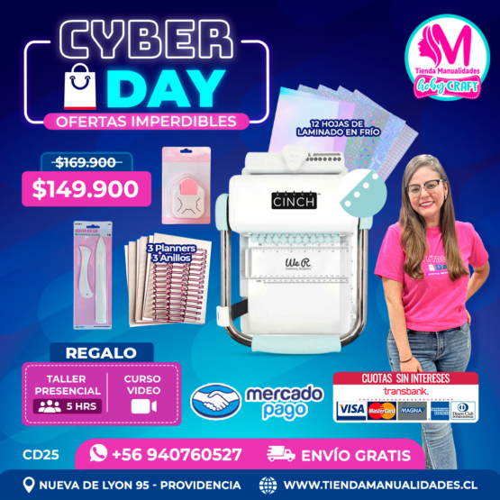 CD25 Kit encuadernadora Cinch verde - Envío gratis