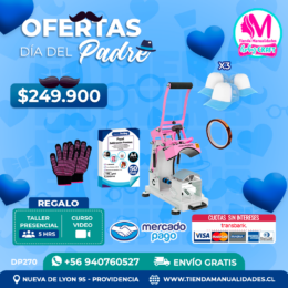 DP270 Kit Estampadora de gorros HobyPress - Envío gratis