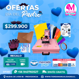 DP280 Kit Estampadora plana 38x38cm HobyPress - Envío gratis