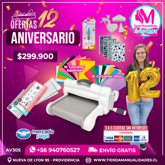 AV305 Kit de Big Shot Plus A4 - Envío gratis