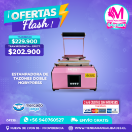 OF335 Estampadora doble de tazones - Envío gratis