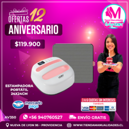 AV350 Estampadora portátil 24x24cm - Envío gratis
