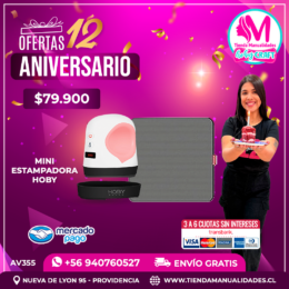 AV355 Mini Estampadora HobyPress - Envío gratis