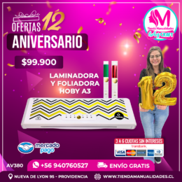 AV380 Foliadora y laminadora Hoby - Envío gratis