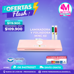OF385 Laminadora Foliadora Minc Rosa – Envío Gratis