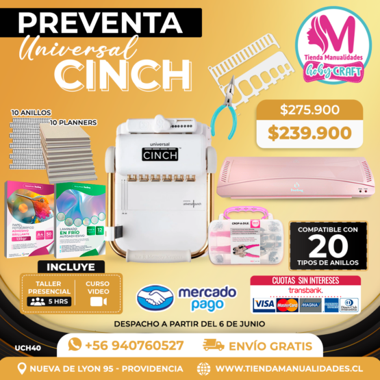 UCH40 PREVENTA Encuadernadora Universal Cinch