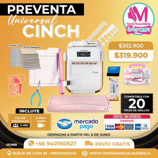 UCH50 PREVENTA Encuadernadora Universal Cinch