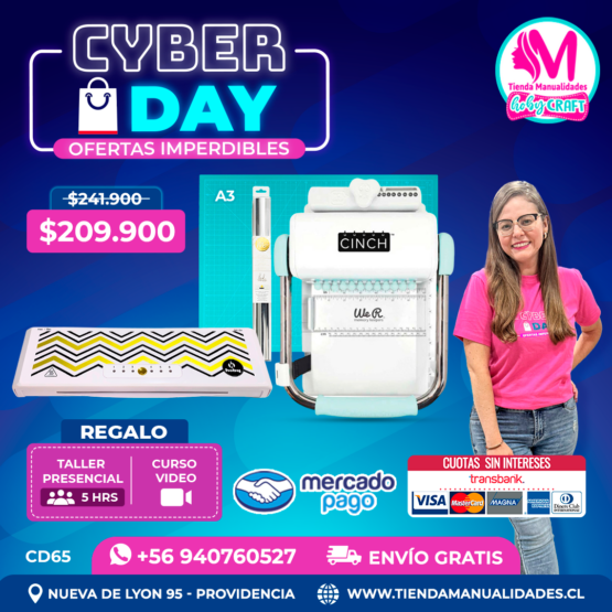 CD65 Kit encuadernadora Cinch verde - Envío gratis