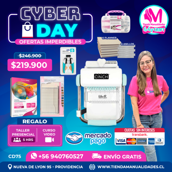 CD75 Kit encuadernadora Cinch verde - Envío gratis