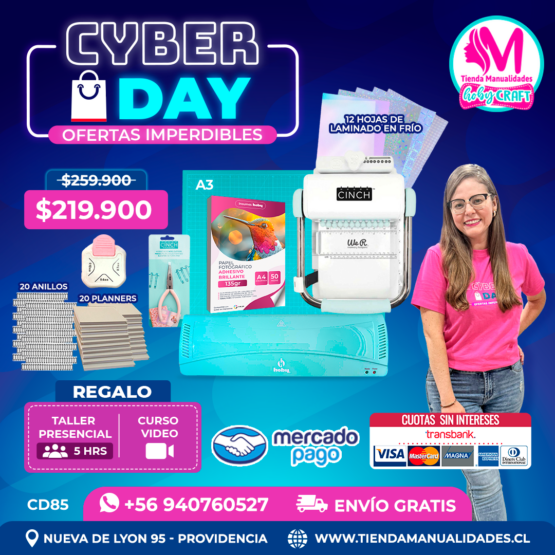 CD85 Kit encuadernadora Cinch verde - Envío gratis